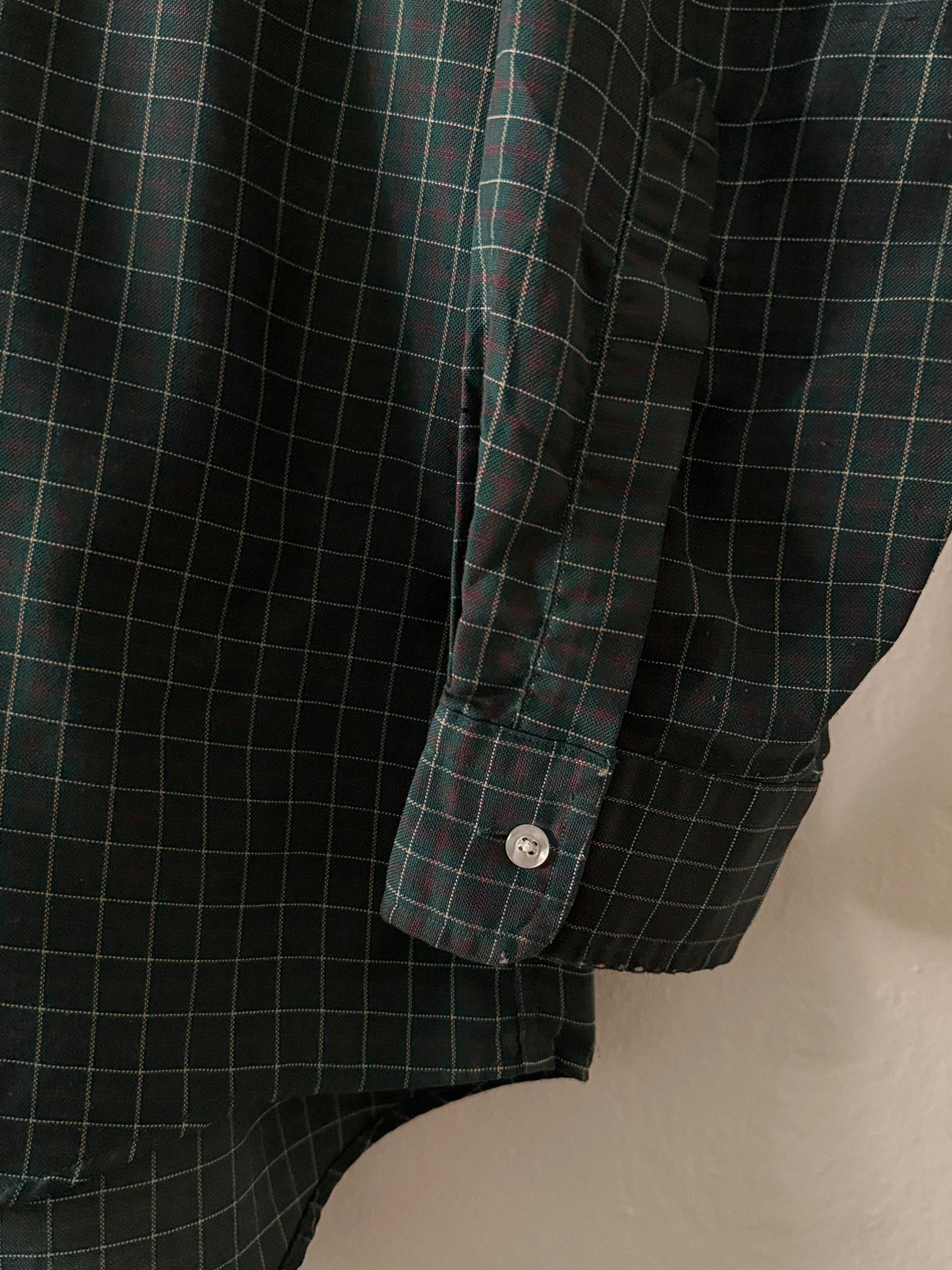 1980s L.L. Bean plaid oxford shirt