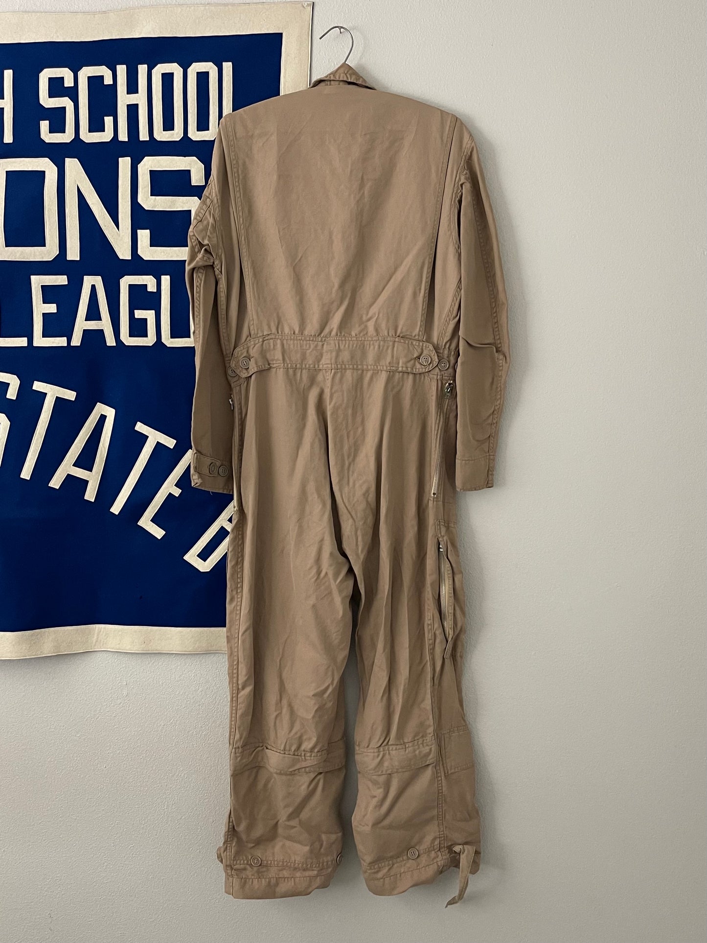 1940s/1950s AAF Albert Turner khaki summer flight suit