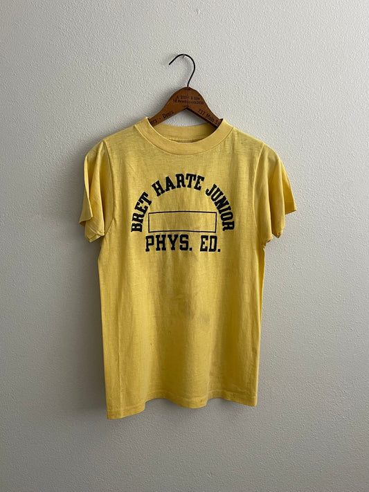 1970s Bret Harte Junior Phys Ed t-shirt