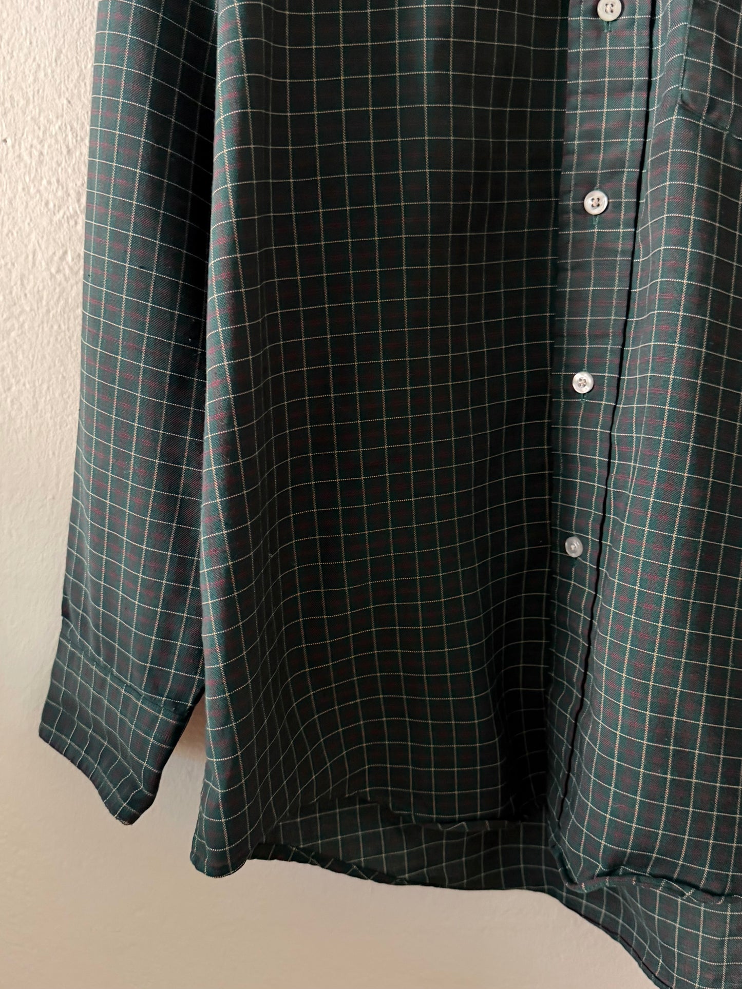 1980s L.L. Bean plaid oxford shirt