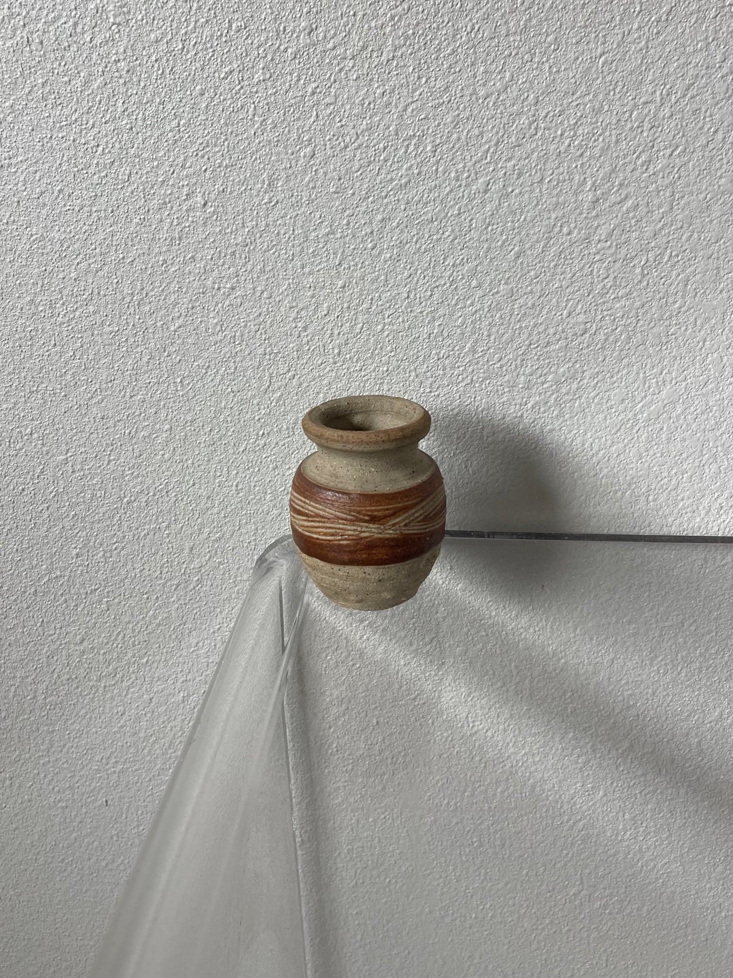 Small vintage handmade decorative vase
