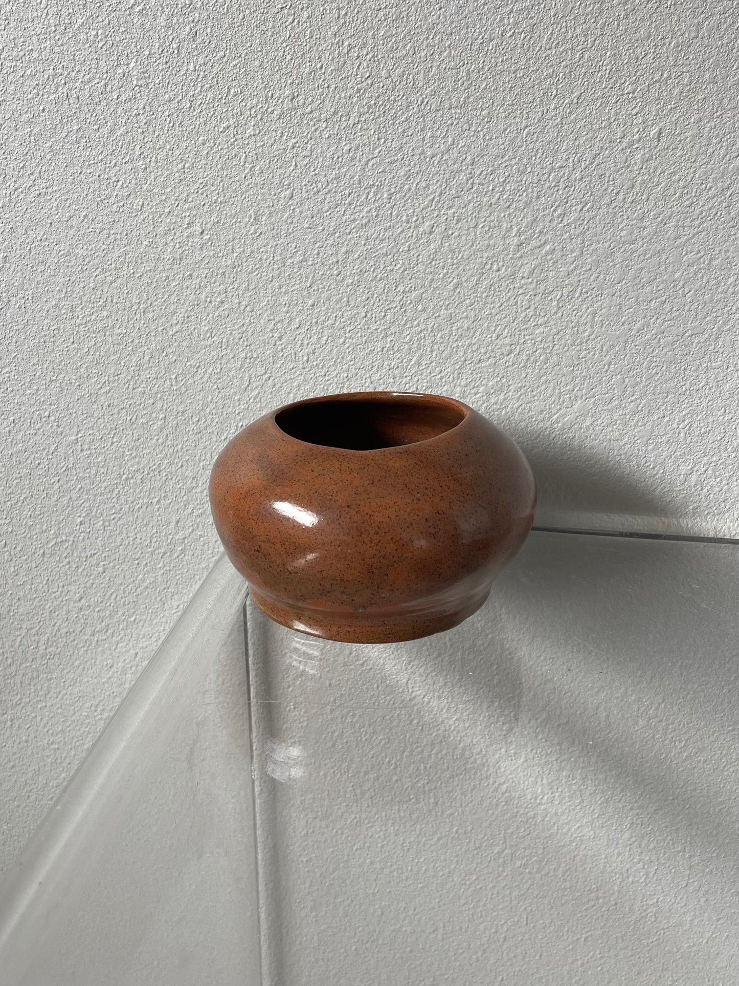 Vintage handmade decorative pottery bowl by J. Dultwell