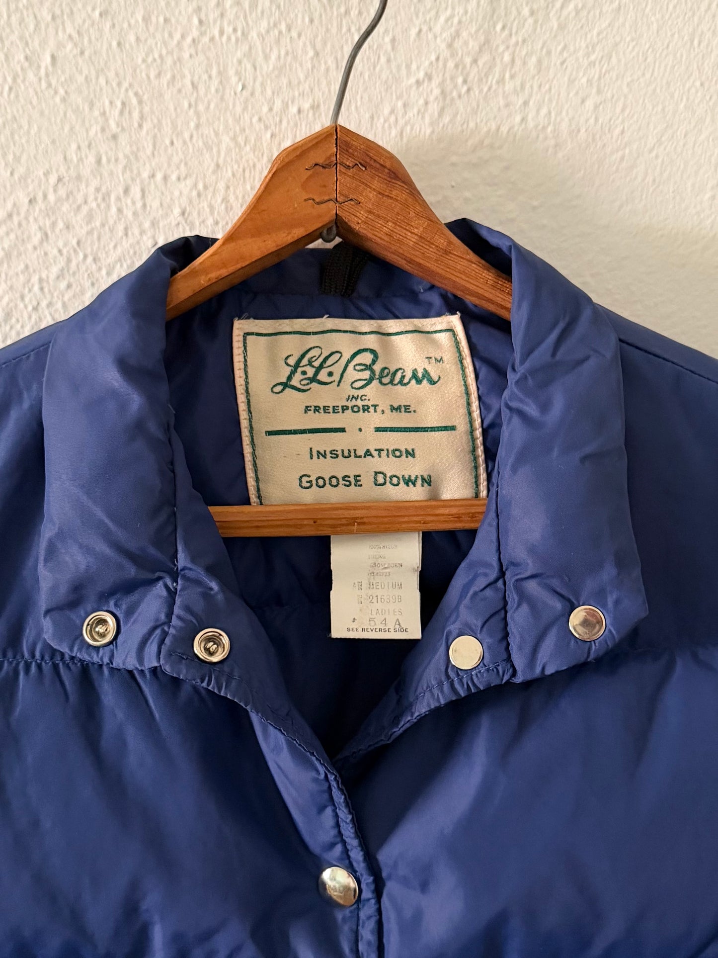 1970s L.L. Bean goose down vest