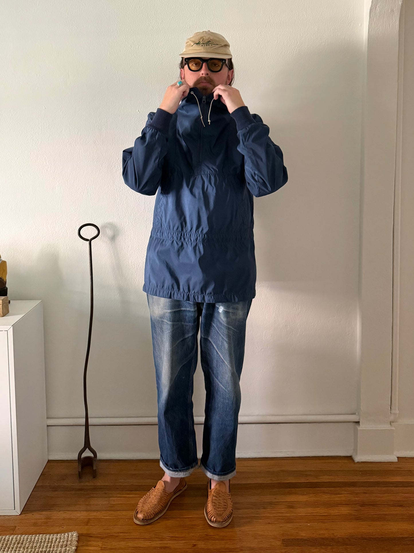 1990s L.L. Bean quarter zip pullover anorak