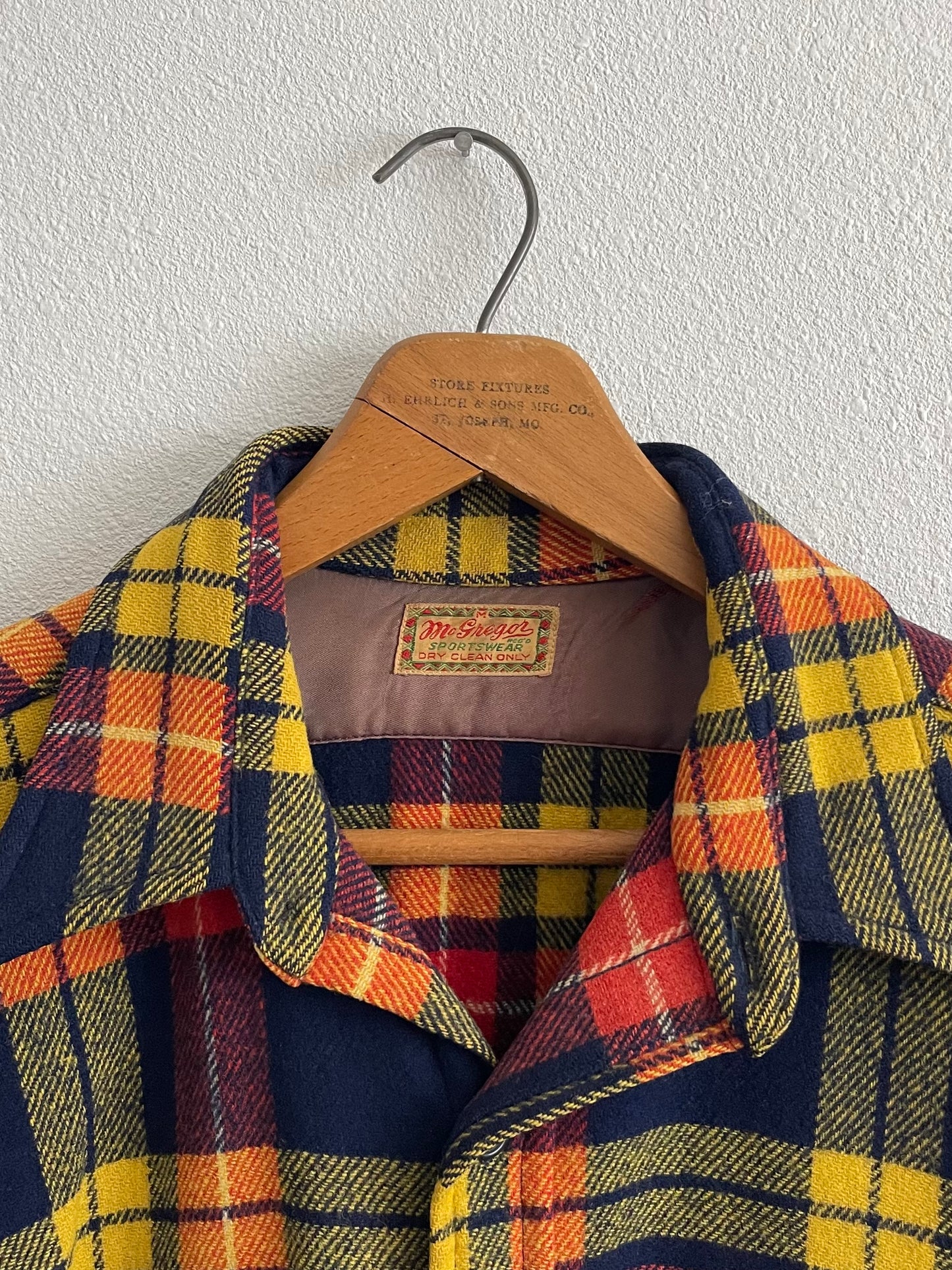 1940s wool McGregor Sportswear overshirt