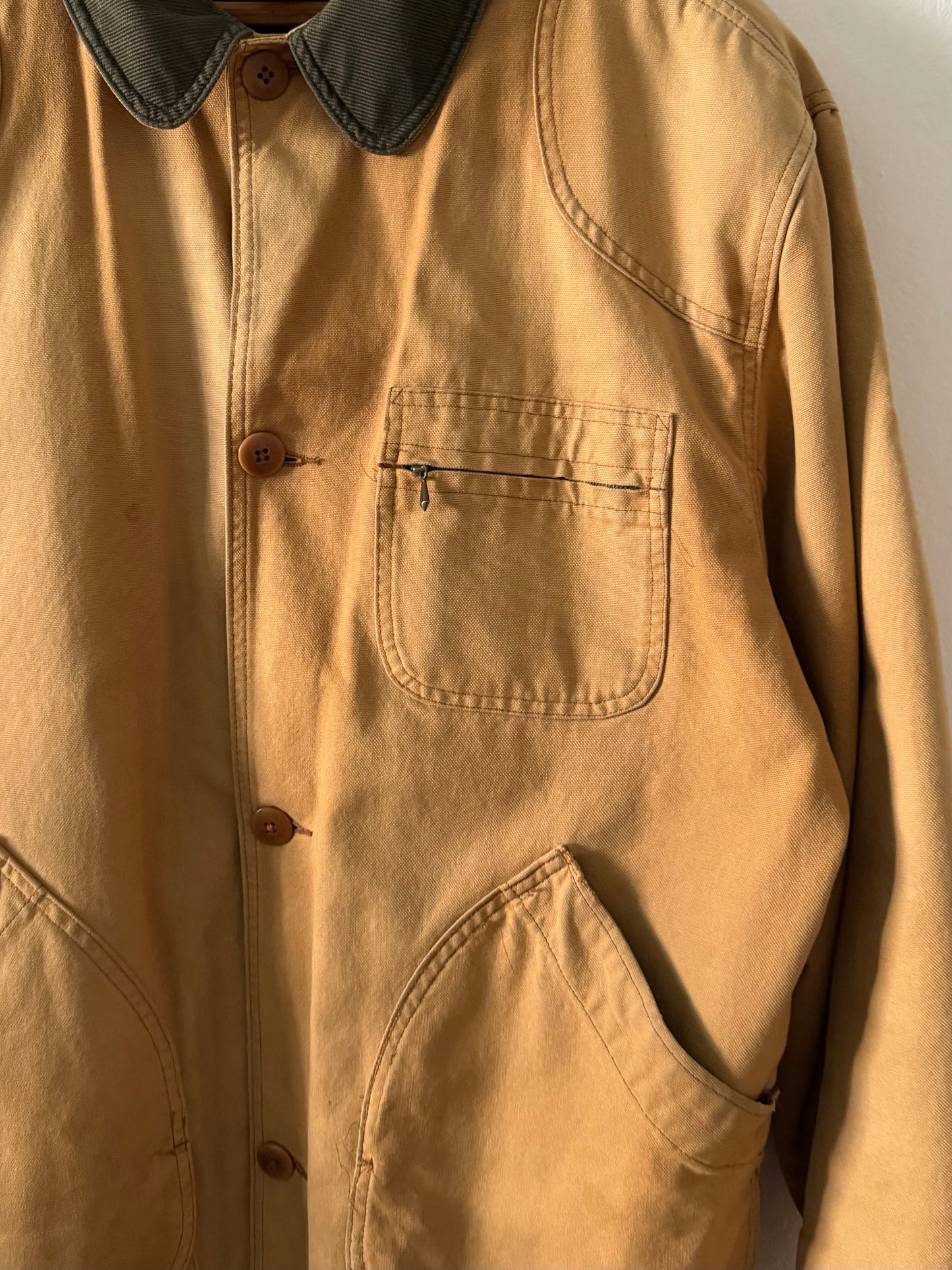 1980s L.L. Bean brown duck canvas barn jacket