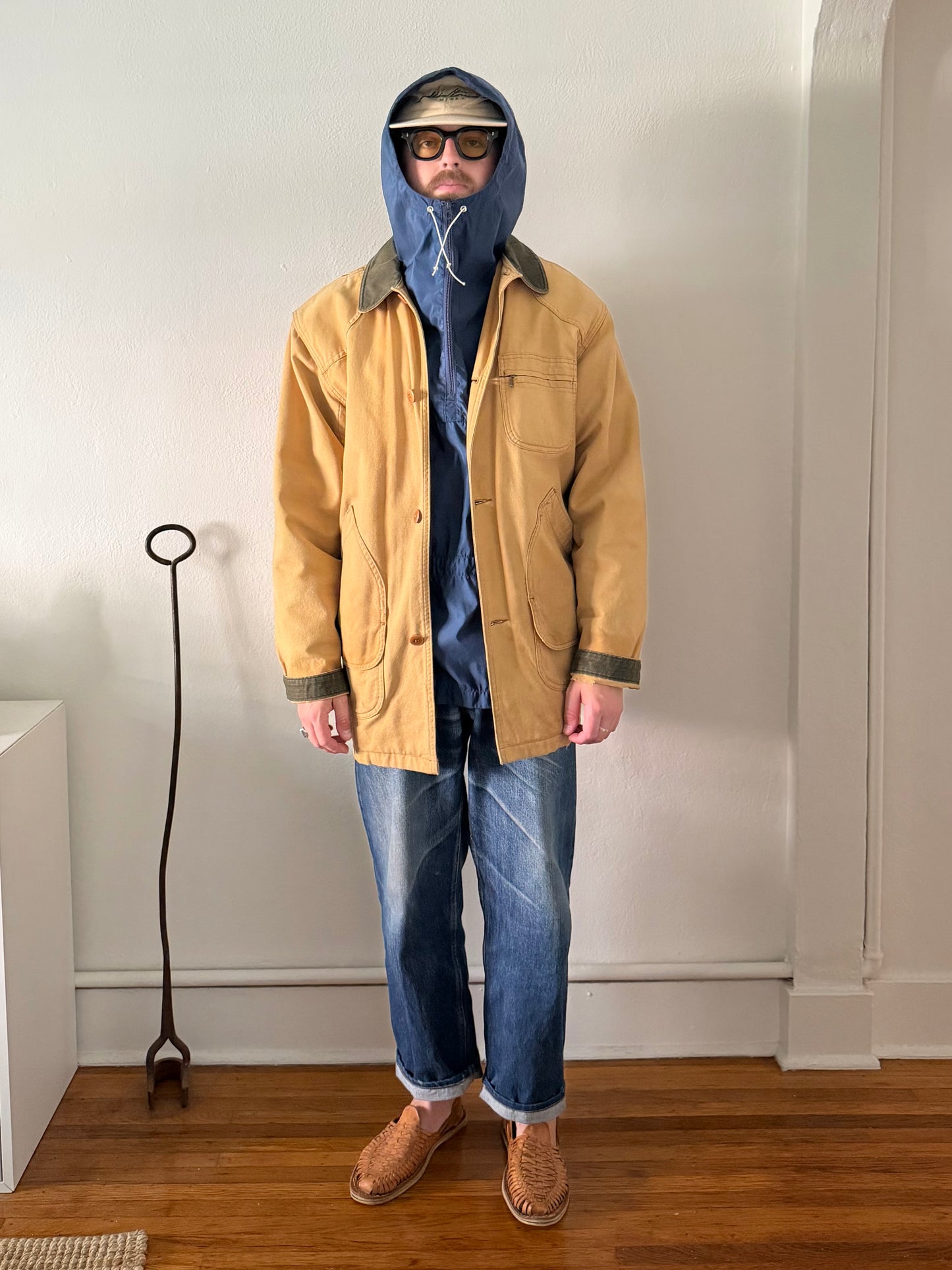 1980s L.L. Bean brown duck canvas barn jacket