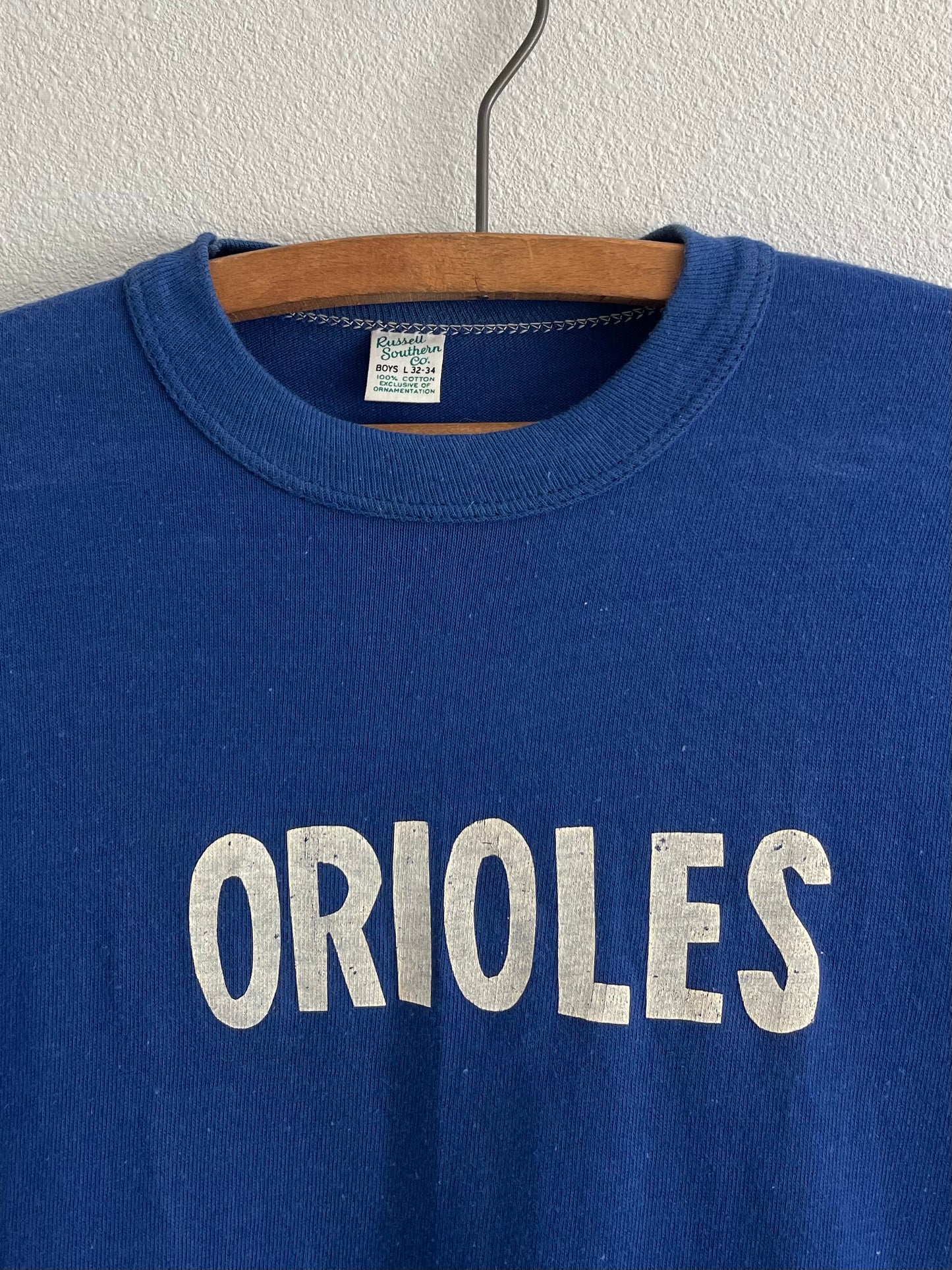 1960s 'Orioles' Russell Southern youth t-shirt