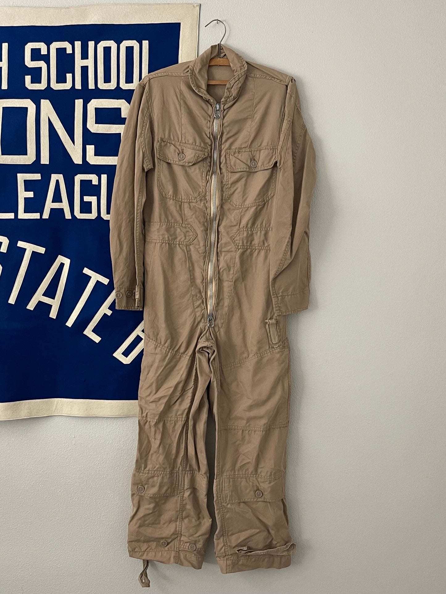 1940s/1950s AAF Albert Turner khaki summer flight suit