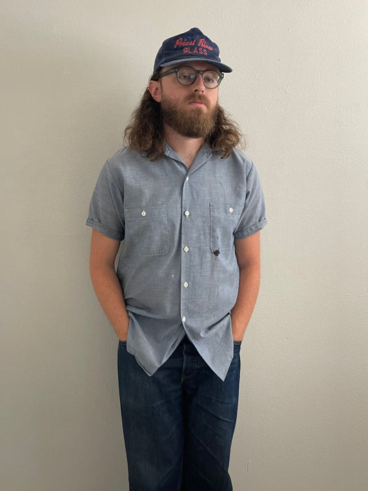 1960s short sleeve Penneys Big Mac chambray work shirt