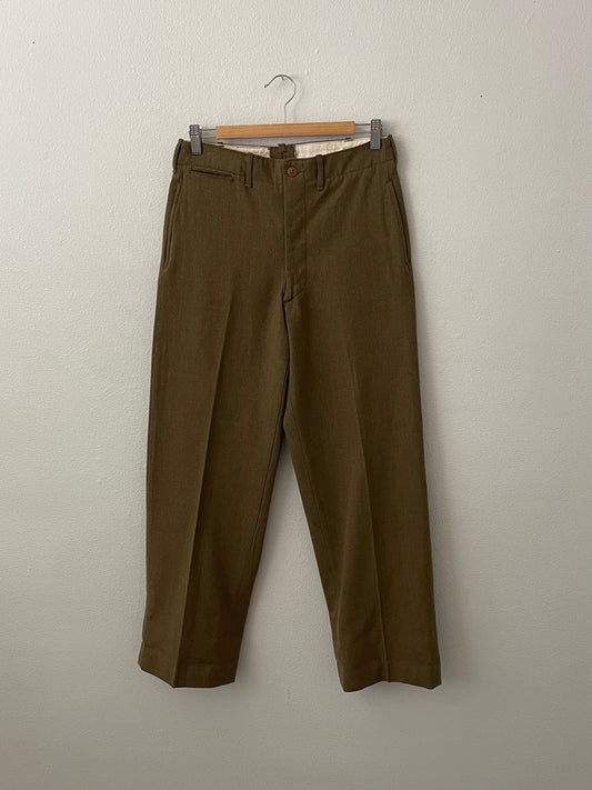 1940s wool WW2 Ike trousers