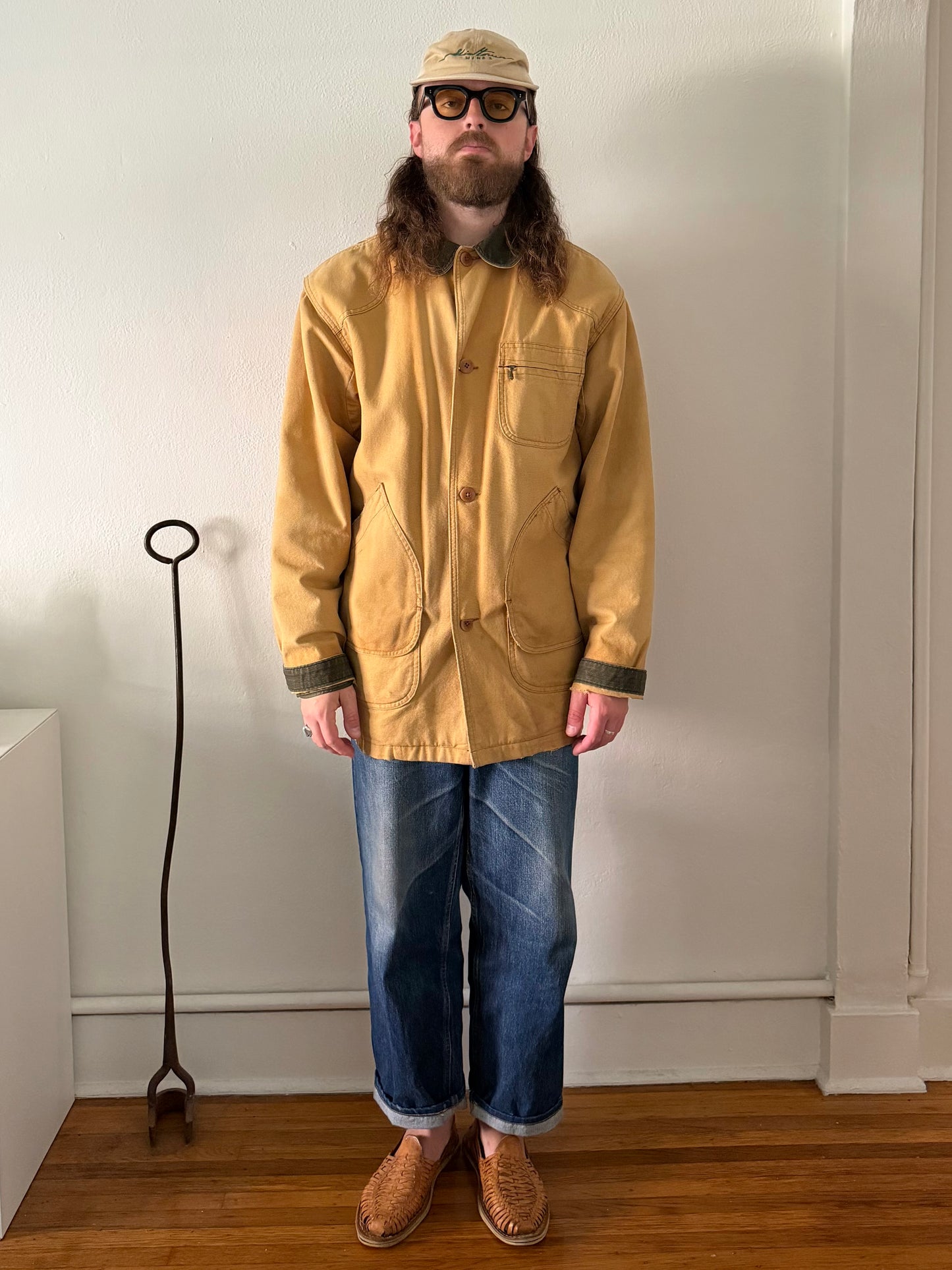 1980s L.L. Bean brown duck canvas barn jacket